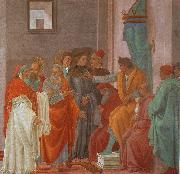 Filippino Lippi Disputation with Simon Magus oil painting